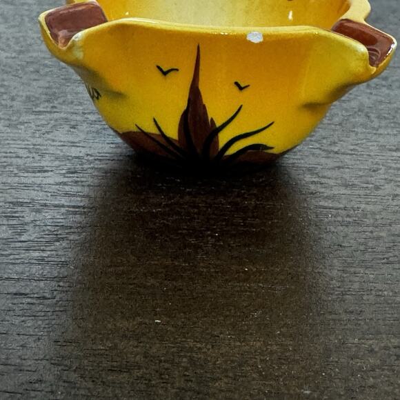 Vintage Ceramic Cicada Ashtray Provençal France Hand Painted Insect Bug Fly Dish - Picture 16 of 16